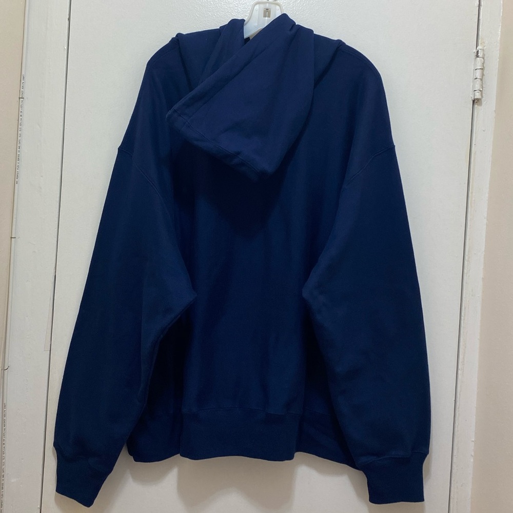 NEW Champion Men's Navy Blue Reverse Weave Hooded Sweatshirt Size 2XL-S1051 - Picture 6 of 13